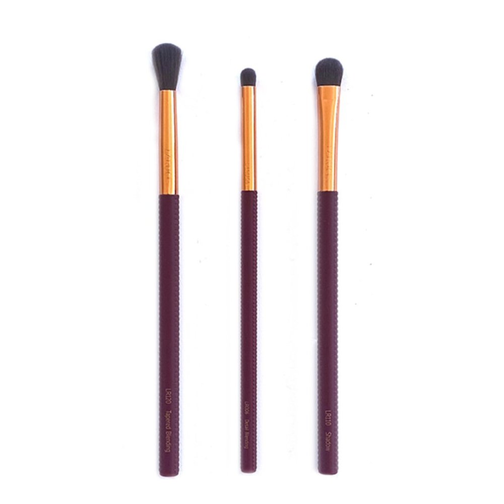 NWT  LARUCE BEAUTY  Special Edition 3 Piece Eye Brush Set